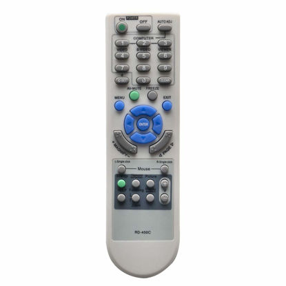 Picture of RD-450C Replace Remote Control Compatible with NEC Projector RD-448E RD-443E LT240 LT240K LT245 LT25 LT260 LT260K LT265 LT280 LT30 M230X M230X+ M230XG M260W M260W+ M260WS M260WS+ M260X M260X+ M260XC