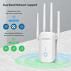 Picture of JOOWIN WiFi Booster WiFi Extender 1200Mbps Wireless Signal Booster for Home, Dual Band 5Ghz & 2.4Ghz WiFi Range Extender WiFi Repeater, Easy to Setup, Covering Up to 3000 Sq.ft