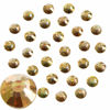 Picture of Jollin Glue Fix Crystal Flatback Rhinestones Glass Diamantes Gems for Nail Art Crafts Decorations Clothes Shoes(ss34 288pcs, Metallic Sunshine)