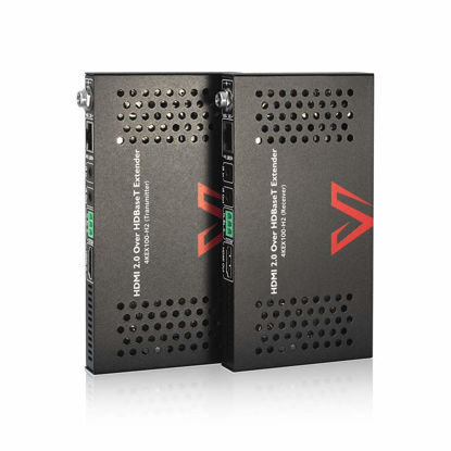 Picture of AV Access HDBaseT HDMI Extender Over Cat5e/6/6a/7 Ethernet up to 330ft/100m 4K@60Hz, Supports HDCP2.2, HDMI2.0, Bi-Directional IR and RS232 Pass-Through, Auto EDID, PoE, CEC, Dolby Vision (4KEX100-H2)