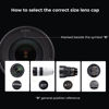 Picture of K&F Concept 49mm 9-in-1 Center Pinch Lens Cap + Anti-Loss Keeper Leash + Microfiber Cleaning Cloth Kit Compatible with Nikon, Canon, Sony, Fujifilm Camera Lenses