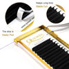 Picture of QUEWEL Easy Fan Volume Eyelash Extensions | 0.03-0.12mm | C/CC/D/DD Curl | 8-25mm Length | Volume Lashes 2D-20D Self Fanning Volume Lashes 0.03D 19mm Long Lasting Blooming Lashes(0.03D 11)