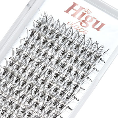 Picture of 120 PCS Lash Clusters DIY Eyelash Extension 10D Cluster Lashes Fairy D 0.10mm Curl 16mm Individual Eyelashes Cluster Lashes Wisps Reusable Mini Eyelash Cluster Eyelash Extensions at Home (10D 0.1 D 16)