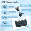 Picture of Lash Clusters 144 Pcs Cluster Lashes Eyelash Clusters DIY Cluster Eyelash Extensions Individual Lashes Soft and Comfortable (Cirrus,D-20)