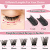 Picture of Lash Clusters, 72 Pcs Individual Lashes, Cluster DIY Lash Extension, Volume Eyelashes Look, Super Thin Band and Comfortable (Volume-02,D-8-16mix)