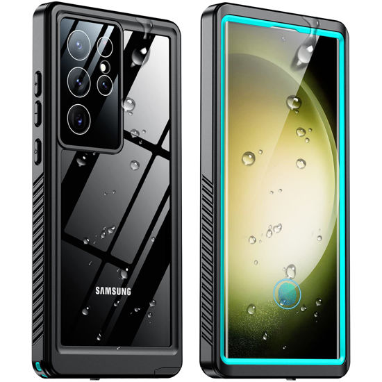 Picture of SPIDERCASE Designed for Galaxy S23 Ultra Case Waterproof,Built-in Screen Protector Full Protection Heavy Duty Shockproof Anti-Scratched Rugged Case for Galaxy S23 Ultra 5G 6.8'' 2023 Teal