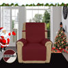 Picture of Easy-Going Recliner Sofa Slipcover Reversible Sofa Cover Water Resistant Couch Cover Furniture Protector with Elastic Straps for Pets Kids Children Dog Cat (Recliner, Christmas Red/Ivory)