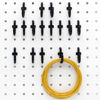 Picture of Pegboard Hooks Kit 300 PK Pegboard J Hook Assortment Black Peg Hooks Accessories