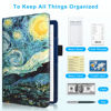 Picture of ACdream Server Books for Waitress, Guest Book Note Pad, Cute Pocket Leather Money Organizer Wallet, Cash Check Bill Receipt Holder Presenter, Waiter Accessories Fit Server Apron, Starry Night