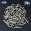 Picture of 200pcs Hardware Nails, 1-3/4'' × 14 Ga Nickel Plated Hanging Nails, Flat Head Nails, Wall Nails for Hanging Pictures, Finishing Nails, Wood Nails, Long Nails (1-3/4 In)