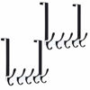 Picture of SKOLOO Over The Door Hook - 5 Hooks, Over Door Hook Hanger for Hanging Clothes/Towels/Coats/Backpack/Hat, Over Door Coat Rack(2 Pack, White&Black)