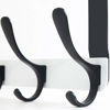 Picture of SKOLOO Over The Door Hook - 5 Hooks, Over Door Hook Hanger for Hanging Clothes/Towels/Coats/Backpack/Hat, Over Door Coat Rack(2 Pack, White&Black)