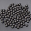 Picture of LPBeads 100PCS 8mm Natural Black Lava Beads Gemstone Round Loose Beads for Jewelry Making with Crystal Stretch Cord