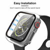 Picture of TAURI 2 Pack Hard Case Designed for Apple Watch SE/Series 6/5/4 44mm with 9H Tempered Glass Screen Protector, [Touch Sensitive] [Full Coverage] Slim Bumper Protective Cover for iWatch 44mm, Clear