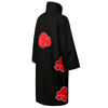 Picture of Kids Akatsuki Cloak - Unisex Long Robe Uniform with Headband - Halloween Anime Cosplay Costume for Girls Boys (Height: 49.2 - 53.1Inch, Black)