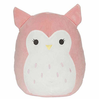 Picture of Squishmallows Official Kellytoy Plush 8 Inch Squishy Soft Plush Toy Animals (Olive Plink Owl (with Rattle))