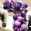 Picture of Voircoloria 105pcs Dark Purple Balloons 12inch Party Latex Balloons for Birthday Baby Shower Halloween Wedding Valentine's Day Party Bachelorette Decorations