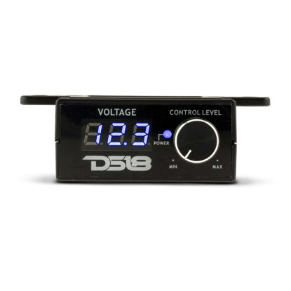 Picture of DS18 BKVR Remote Level Control - RCA Line Level Control, Built-in Volt Meter, On/Off Amp Switch, Multiple Mounting Options - Prevent Damage to Your Audio Equipment