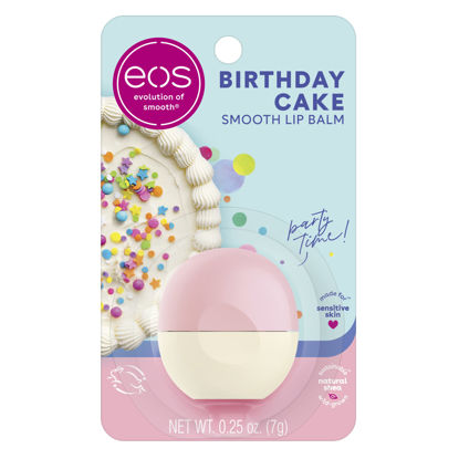 Picture of eos Natural Shea Lip Balm- Birthday Cake, All-Day Moisture Lip Care Products, 0.25 oz