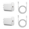 Picture of iPhone Fast Charger,MFi Certified 2 Pack 20W PD USB-C Wall Charger and 6 FT USB C to Lightning Cable iPhone Charger Fast Charging Compatible iPhone 14 13 12 11 More