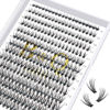 Picture of Lash Clusters 30D-0.07D-9-16MIX Individual Lashes 280 Clusters Manga Lashes False Eyelash B&Q Lash Clusters Extensions Individual Lashes Cluster DIY Eyelash Extensions at Home (30D-0.07D,9-16MIX)