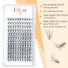 Picture of 120 Pcs DIY Eyelash Extension 10D 0.10mm Individual Lashes Cluster C Curl mix 8-16mm Single Lashes Reusable Professional Makeup Mini Lash Clusters DIY Eyelash Extensions at Home (10D 0.10 C 8-16)