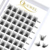 Picture of Lash Clusters 72 Pcs Wide Stem Individual Lashes C/D Curl 8-16mm Length DIY Eyelash Extension False Eyelashes Soft for Personal Makeup Use at Home (Fluffy-C-12)