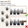 Picture of Lash Clusters D Curl 18mm DIY Lash Extensions 72 Clusters Lashes C D Curl B&Q LASH Wispy Volume Lashes Eyelash Clusters Extensions Individual Lashes Cluster DIY at Home (B28,D-18mm)