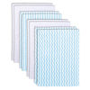 Picture of BAMBOO QUEEN 8 Pack Super Soft Baby Burp Cloths, Ultra Absorbent Large Newborn Burping Cloth, Milk Spit Up Rags, Aquamarine and White, 16 x 12 Inch