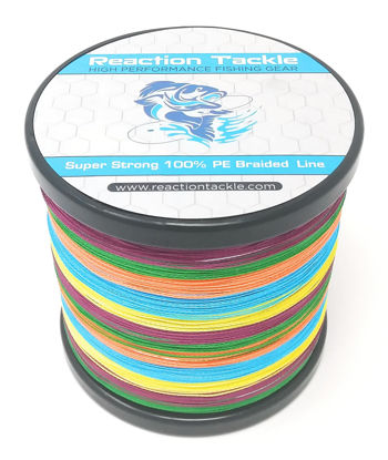GetUSCart- Reaction Tackle Braided Fishing Line Blue Camo 6LB 300yd