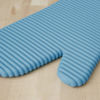 Picture of KitchenAid Ribbed Soft Silicone Oven Mitt Set, 7"x13", Blue Velvet 2 Count