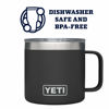 Picture of YETI Rambler 14 oz Mug, Vacuum Insulated, Stainless Steel with MagSlider Lid, Black