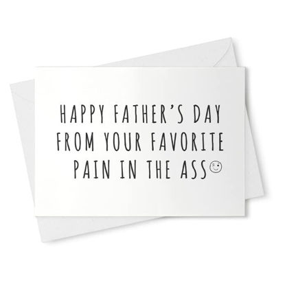 Picture of Happy Father's Day Card. Funny Fathers Day Card. From Daughter. From Wife. From Son. For Husband. Card For Dad. Favorite Pain [00266]