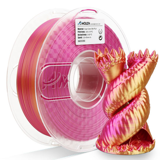 Silk Rose Gold PLA Filament 1.75mm 3D Printer Filament 1KG 2.2LBS