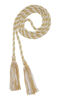 Picture of Graduation Honor Cord - Old Gold/White - Every School Color Available - Made in USA - by Tassel Depot