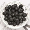 Picture of NCB 200pcs 4mm Beads Natural Semi Precious Beads Round Smooth Gemstones Loose Spacer Beads Charms for Necklaces Bracelets Jewelry Making (Black Volcanic Lava, 4mm 200Beads)