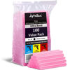 Picture of Artellius - Pink Glitter Hot Glue Sticks 4" x.27" (100 Bulk Pack) - Ultra Bond Hot Melt Adhesive Mini Glue Sticks for All temperature Glue Guns