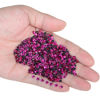 Picture of LPBeads 3000 Pieces SS16 Fuchsia Hotfix Rhinestones Flatback Round Crystal Glass Rhinestones Gems for Crafts Nail Face Art Clothes Shoes Bags DIY