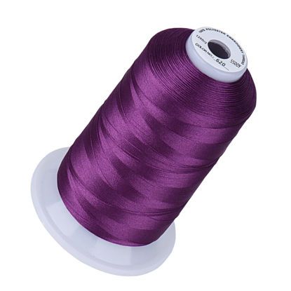 Picture of Simthread Embroidery Thread 5500 Yards Magenta 620, 40wt 100% Polyester for Brother, Babylock, Janome, Singer, Pfaff, Husqvarna, Bernina Machine