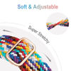 Picture of Braided Solo Loop Compatible with Apple Watch Band 42mm 44mm 45mm 49mm Women Men, Adjustable Stretchy Bands Elastic Sport Wristbands for iWatch Series 8 7 6 5 4 3 2 1 SE Ultra