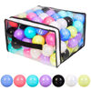 Picture of Vanland Ball Pit Balls for Baby and Toddler Phthalate Free BPA Free Crush Proof Plastic - 7 Bright Colors in Reusable Play Toys for Kids with Storage Bag