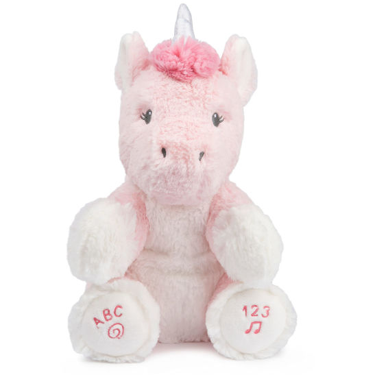 Picture of GUND Baby Alora The Unicorn Animated Plush, Singing Stuffed Animal Sensory Toy, Sings ABC Song and 123 Counting Song, Pink, 11”