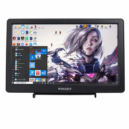 Picture of WIMAXIT 10.1 inch Full HD IPS 1920x1080 Monitor with HDMI, VGA for Versatile Display - Ideal for PC, Camera, CCTV Surveillance and Gaming Consoles