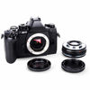 Picture of 2 Pack JJC Body Cap and Rear Lens Cap Cover Kit for Micro 4/3 DSLR Cameras and Micro 4/3 Mount Lenses