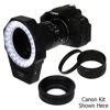 Picture of Fotodiox Pro Macro Extension Kit with LED Ring Light 48a for Extreme Macro Compatible with Canon EOS EF/EF-s Cameras