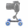 Picture of Mini Camera Dolly Roller, Camera Dolly Wheel for DSLR, Multifunctional Adjustable Desktop Camera Slider Car with 10KG Load & Precise Scale, for Video Camcorders, 1/4 Screws & Low Noise