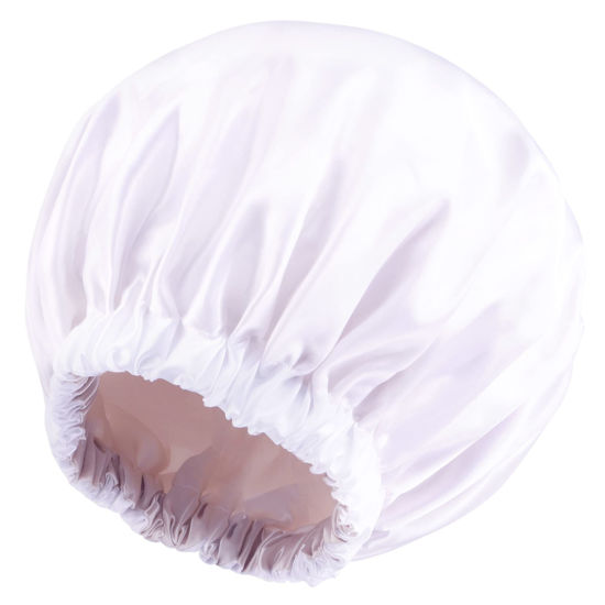 Picture of Satin Bonnet Silk Bonnet Hair Bonnet for Sleeping Satin Bonnet for Hair Bonnets for Women Silk Bonnet for Natural Hair