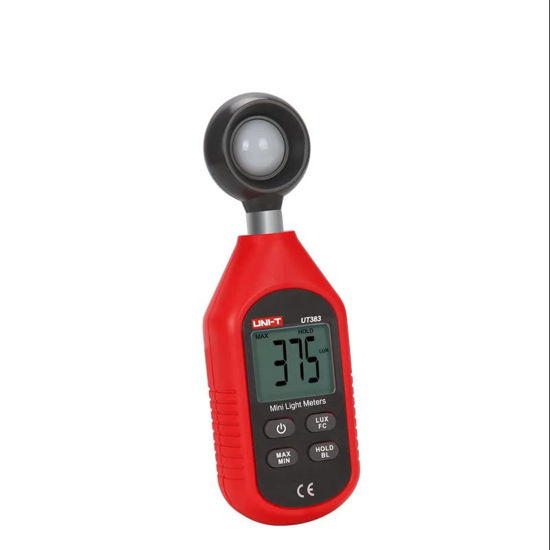 Picture of UNI-T UT383 Digital Illuminance Meter 0-199900 Lux (0-18,500 FC) Illuminance Measurement Applicable to illuminance Monitoring and Measurement in The Construction of Street Lamps and Other Industries.