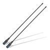 Picture of ABBREE AR-771 Antenna(2Pack) 14.96Inch SMA-Female Dual Band VHF/UHF High Gain Soft Whip Antenna for Baofeng UV-5R(All),BF-F8HP,UV-82(All) BF-888s BF-H6/H7 TP-8Plus UV-K5 Kenwood Two Way Radio