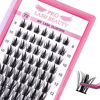 Picture of Cluster Lashes 72 Pcs Lash Clusters DIY Eyelash Extension Individual Lashes Thin Band Easy to Apply at home Lashes (Flirt, D-10mm)